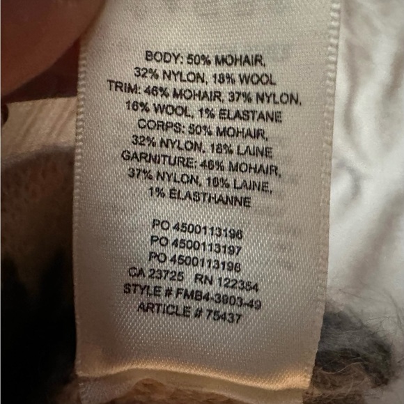 Wilfred Aritzia Striped Cadence Mohair Wool Cropped Cardigan Sweater XXS Womens - Picture 9 of 9